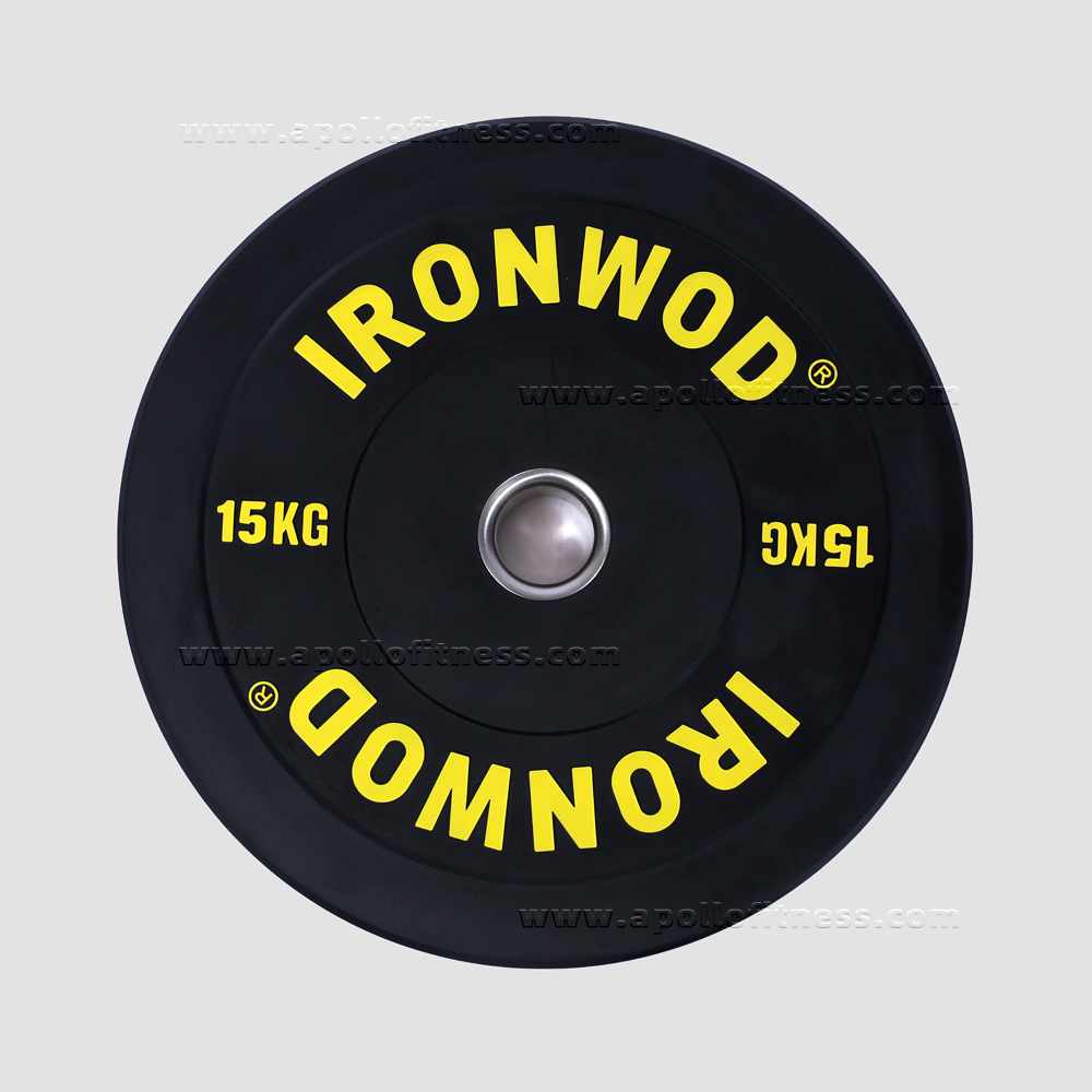 Ironwod 黑色商用全胶杠铃片